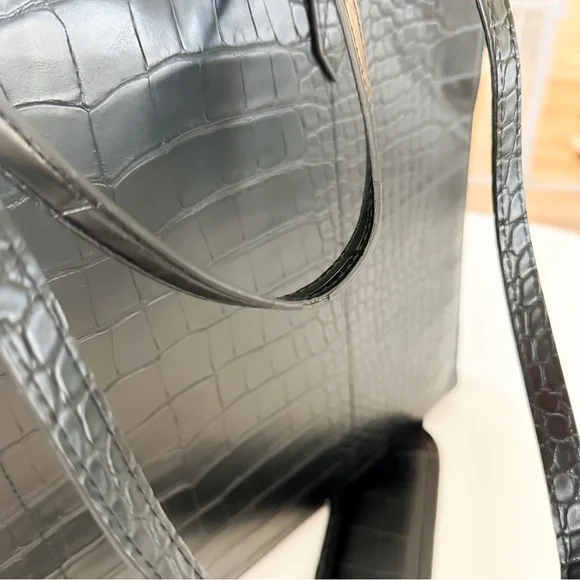Beis . the work tote . large size . black croc - Picture 11 of 11